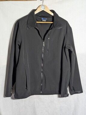 Galls Men's Tactical Softshell Jacket Black Size L JA2650 Water Resistant